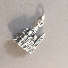 Load image into Gallery viewer, SACRE COEUR de MONTMARTRE 3-D .925 Sterling Silver Charm Pendant Basilica Church France Europe Travel tf45