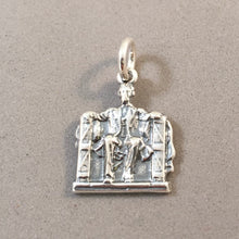 Load image into Gallery viewer, LINCOLN MEMORIAL .925 Sterling Silver Charm Pendant Landmark Washington dc Travel National Mall pm62