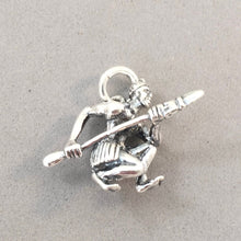 Load image into Gallery viewer, AFRICAN WARRIOR .925 Sterling Silver Charm Pendant Maasai National Preserve Kenya Souvenir tz17