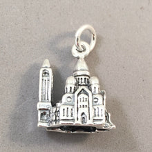 Load image into Gallery viewer, SACRE COEUR de MONTMARTRE 3-D .925 Sterling Silver Charm Pendant Basilica Church France Europe Travel tf45