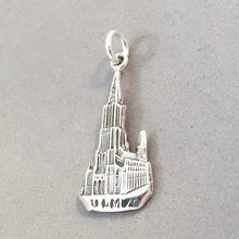 Load image into Gallery viewer, ULM MUNSTER CHURCH .925 Sterling Silver Charm Pendant Double Sided Europe Germany Lutheran tg28