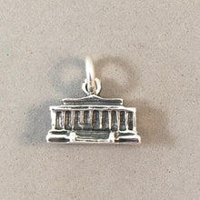 Load image into Gallery viewer, LINCOLN MEMORIAL Building .925 Sterling Silver Charm Pendant Landmark Washington dc Travel National Mall PM64