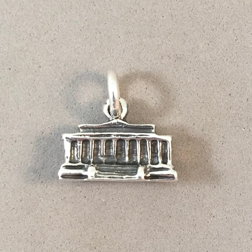 Pendentif Gravé Unique - Lincoln Memorial - Occasion