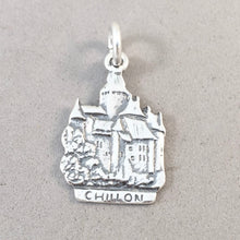 Load image into Gallery viewer, CHATEAU DE CHILLON Montreux .925 Sterling Silver Charm Pendant Double Sided Lake Geneva Switzerland Souvenir Europe TS30