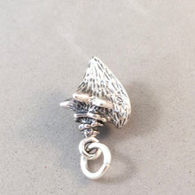 Load image into Gallery viewer, CONCH SHELL Enamel .925 Sterling Silver 3-D Charm Pendant The Bahamas Key West Florida Sea Beach Ocean NT60