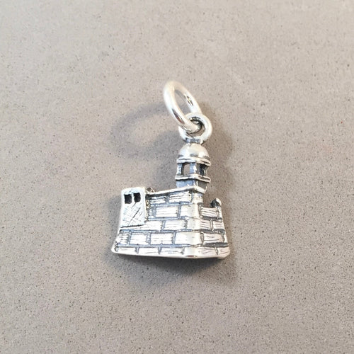 CARTAGENA CITY WALL .925 Sterling Silver Charm Pendant Colombia South America Souvenir TM26