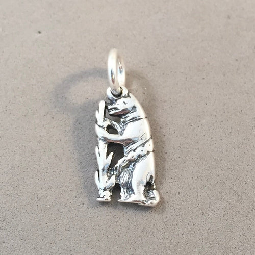 WARWICK BEAR .925 Sterling Silver Charm Pendant UK England Warwickshire Souvenir TB62