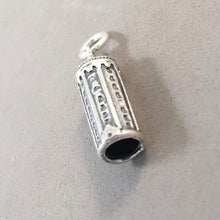 Load image into Gallery viewer, RUNDETARN .925 Sterling Silver 3-D Charm Pendant the Round Tower Copenhagen Denmark Souvenir TN22