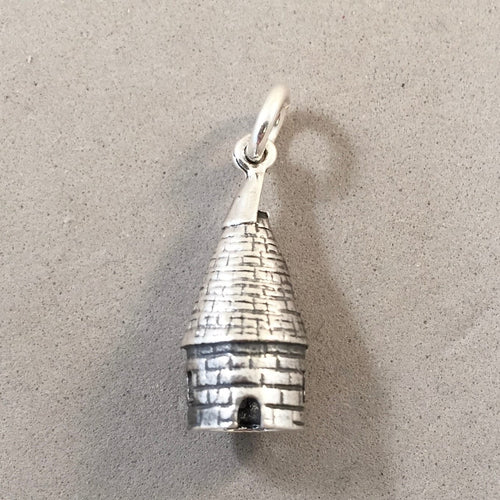 OAST HOUSE .925 Sterling Silver Charm Pendant Kent & Sussex Europe England TB56