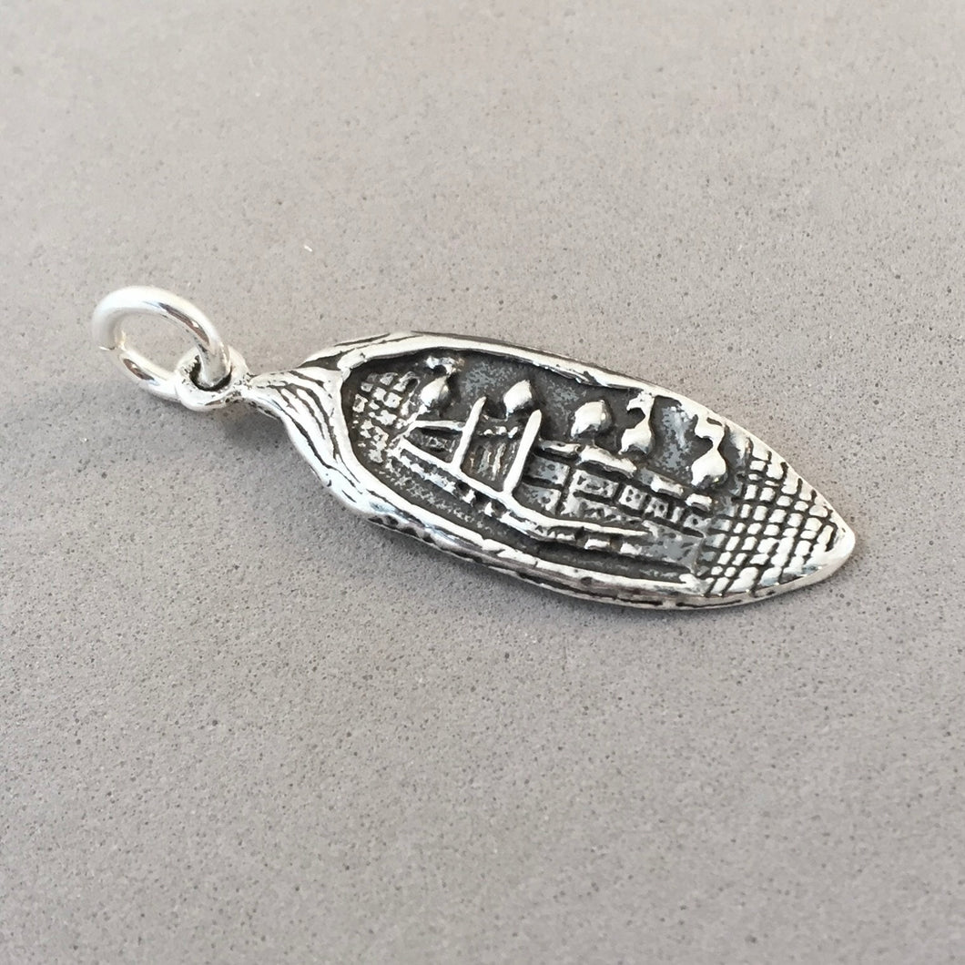 CORN PALACE In Corn Husk .925 Sterling Silver Charm Pendant Mitchell South Dakota Landmark Travel Tourist TW27