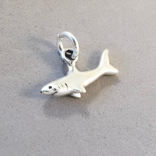 SHARK .925 Sterling Silver Charm Pendant Great White Nurse Reef Whale NT64