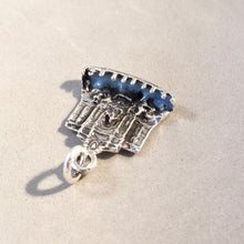 Load image into Gallery viewer, TREVI FOUNTAIN Enamel .925 Sterling Silver Charm Pendant Europe Rome Italy Fontana di Trevi Italian Landmark Travel TI18E