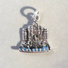 Load image into Gallery viewer, TREVI FOUNTAIN Enamel .925 Sterling Silver Charm Pendant Europe Rome Italy Fontana di Trevi Italian Landmark Travel TI18E