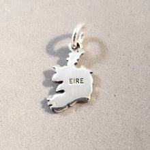 Load image into Gallery viewer, EIRE MAP .925 Sterling Silver Charm Pendant Republic of Ireland Dublin Galway Killarney Cork Dingle Europe Country Souvenir CT09-RI