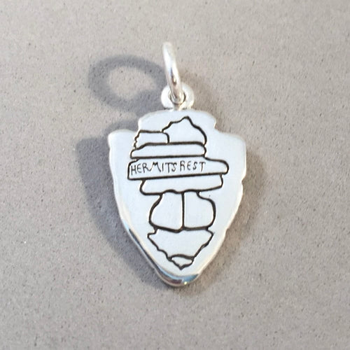 HERMIT'S REST .925 Sterling Silver Charm Pendant grand Canyon National Park Arizona NA04