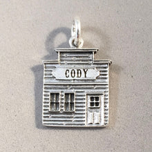 Load image into Gallery viewer, CODY Frontier Town .925 Sterling Silver Charm Pendant Wyoming Old West Storefront Ghost Town New TW48-CD