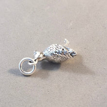 Load image into Gallery viewer, PUFFIN .925 Sterling Silver 3-D Charm Pendant Alaska Maine Ireland Iceland Bird Pendant BI09