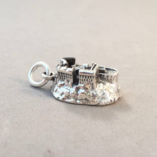 Load image into Gallery viewer, EDINBURGH CASTLE Detailed .925 Sterling Silver 3-D Charm Pendant Scotland UK Souvenir TB70