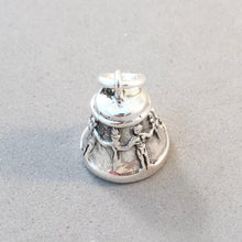 Load image into Gallery viewer, BERLIN FREEDOM BELL 3-D .925 Sterling Silver Charm Pendant Europe Germany Souvenir TG44