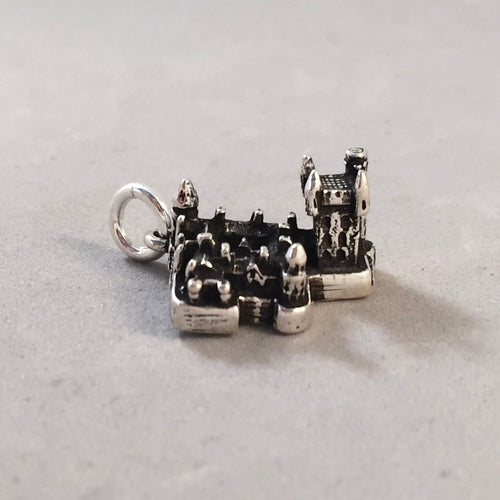 BALMORAL CASTLE .925 Sterling Silver 3-D Charm Pendant Scotland UK Souvenir TB25