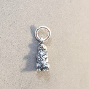 PRAIRIE DOG .925 Sterling Silver Small 3-D Charm Pendant Animal Rodent Groundhog Ground Squirrel Marmot AN06