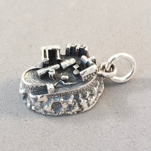 Load image into Gallery viewer, EDINBURGH CASTLE Detailed .925 Sterling Silver 3-D Charm Pendant Scotland UK Souvenir TB70