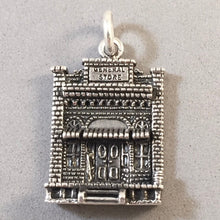 Load image into Gallery viewer, GENERAL STORE .925 Sterling Silver Large Charm Pendant Storefront Historic Old Town Grocery HM17