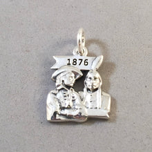 Load image into Gallery viewer, LITTLE BIGHORN .925 Sterling Silver Charm Pendant Battle of Sitting Bull Custer National Monument Montana Travel Souvenir PM02