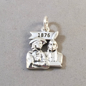 LITTLE BIGHORN .925 Sterling Silver Charm Pendant Battle of Sitting Bull Custer National Monument Montana Travel Souvenir PM02