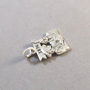 LITTLE BIGHORN .925 Sterling Silver Charm Pendant Battle of Sitting Bull Custer National Monument Montana Travel Souvenir PM02