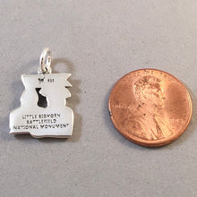 Load image into Gallery viewer, LITTLE BIGHORN .925 Sterling Silver Charm Pendant Battle of Sitting Bull Custer National Monument Montana Travel Souvenir PM02