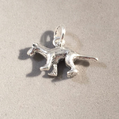 WEASEL OR MINK .925 Sterling Silver 3-D Charm Pendant Stoat Animal AN76