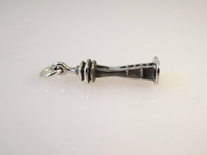 SPACE NEEDLE .925 Sterling Silver 3-D Charm Pendant Seattle WA Travel Northwest Landmark  NW01