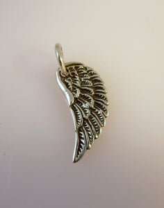 WING .925 Sterling Silver Charm Pendant Angel Bird Feathers bi03