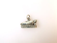 Load image into Gallery viewer, RECLINING BUDDHA .925 Sterling Silver 3-D Charm Pendant Wat Pho Temple Bangkok Thailand fa04