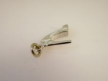 Load image into Gallery viewer, Stiletto HIGH HEEL Shoe .925 Sterling Silver 3-D Charm Pendant Pump Tall Stiletto  du09