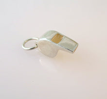 Load image into Gallery viewer, WHISTLE .925 Sterling Silver Charm Pendant Coach Referee Sports .925 Sterling Silver sp04