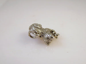 Sale! CAT & MOUSE .925 Sterling Silver 3-D Charm Pendant Kitten Rat SL10J