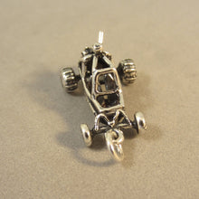 Load image into Gallery viewer, DUNE BUGGY  .925 Sterling Silver 3-D Charm Pendant Sand Rail Dunes Off Road ATV Racing vh27