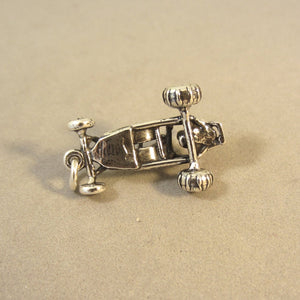 DUNE BUGGY  .925 Sterling Silver 3-D Charm Pendant Sand Rail Dunes Off Road ATV Racing vh27