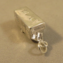 Load image into Gallery viewer, TRAVEL TRAILER 1950&#39;s 1960&#39;s Vintage Style Trailer .925 Sterling Silver 3-D Charm Pendant RV vh31