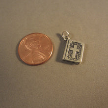 Load image into Gallery viewer, HOLY BIBLE .925 Sterling Silver Charm Pendant Cross &amp; Dove Faith Religion fa23