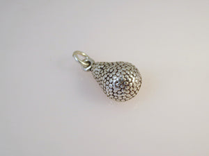 AVOCADO HALF .925 Sterling Silver Charm Pendant Fruit Vegetable Guacamole Food Kitchen kt38