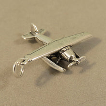 Load image into Gallery viewer, FLOATPLANE .925 Sterling Silver 3-D Charm Pendant Seaplane Float Plane Alaska Seattle Airplane  vh05