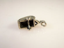 Load image into Gallery viewer, TEARDROP Style Travel TRAILER .925 Sterling Silver Charm Pendant Camping Camper RV vh09