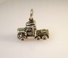 Load image into Gallery viewer, SEMI TRUCK CAB  .925 Sterling Silver Charm Pendant Trailer Trucker Big Rig vh06