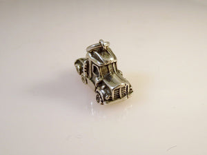 SEMI TRUCK CAB  .925 Sterling Silver Charm Pendant Trailer Trucker Big Rig vh06