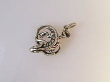 Load image into Gallery viewer, BEARDED DRAGON/ IGUANA .925 Sterling Silver 3-D Charm Pendant  Lizard an14