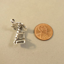 Load image into Gallery viewer, BEACH CHAIR &amp; UMBRELLA .925 Sterling Silver 3-D Charm Pendant Lounge Parasol Vacation Deck NT01