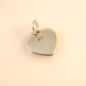 Live Love Laugh HEART .925 Sterling Silver Charm Pendant Valentine Love Words Inspirational HL20